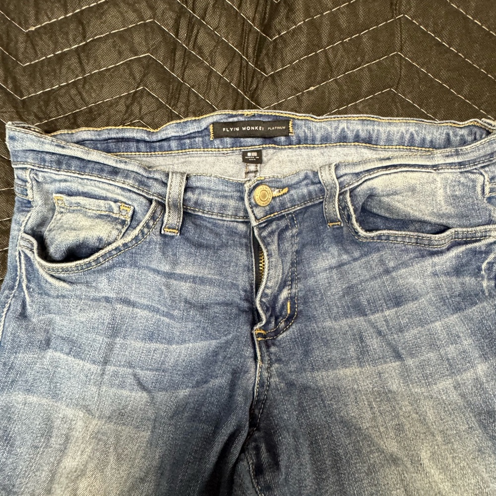 Flying Monkey Light Blue Washed Boyfriend Jeans